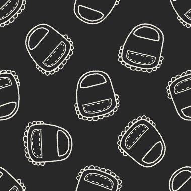 Doodle bebek Önlükler Dikişsiz desen arka plan