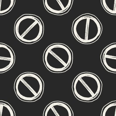 Doodle Stop Dikişsiz desen arka plan