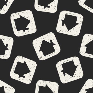 Doodle Dikişsiz desen arka plan