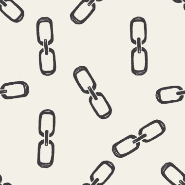 Doodle bağlantı Dikişsiz desen arka plan