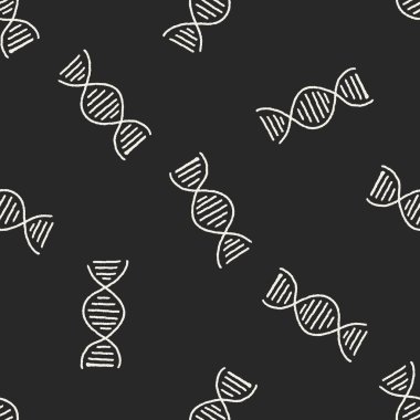 Doodle Gene Dikişsiz desen arka plan