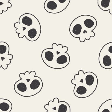 Doodle Dikişsiz desen arka plan