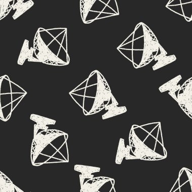 Doodle uydular Dikişsiz desen arka plan