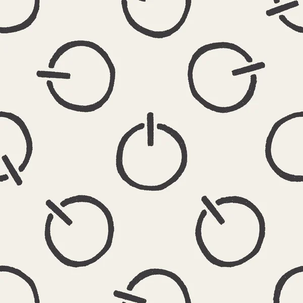 Doodle Power fond de motif sans couture — Image vectorielle