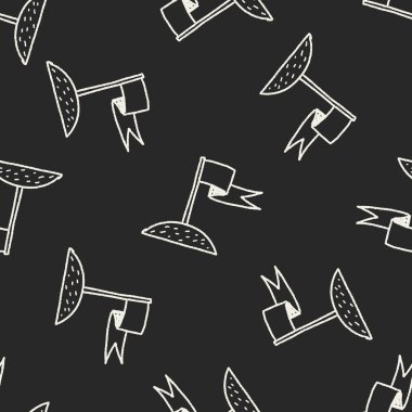 Doodle arazisi Dikişsiz desen arka plan