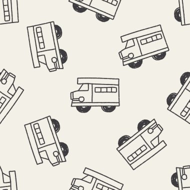 Doodle Suv Dikişsiz desen arka plan