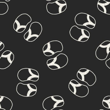 Flip flop doodle Dikişsiz desen arka plan çizim