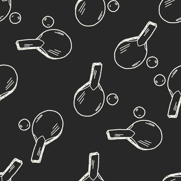 Masa Tenisi Dikişsiz desen arka plan doodle