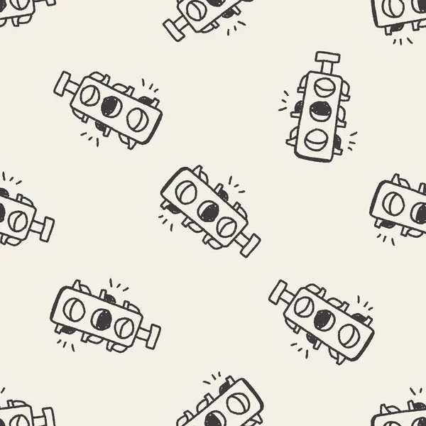 trafik ışıkları Dikişsiz desen arka plan doodle