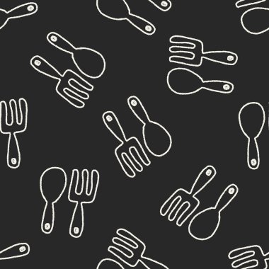 sofra doodle çizim Dikişsiz desen arka plan