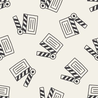 fıçı tahtası doodle çizim Dikişsiz desen arka plan