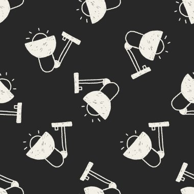 lamba doodle çizim Dikişsiz desen arka plan