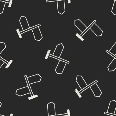 Tabelasını doodle çizim Dikişsiz desen arka plan