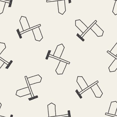 Tabelasını doodle çizim Dikişsiz desen arka plan