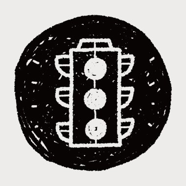 Doodle trafik ışıkları