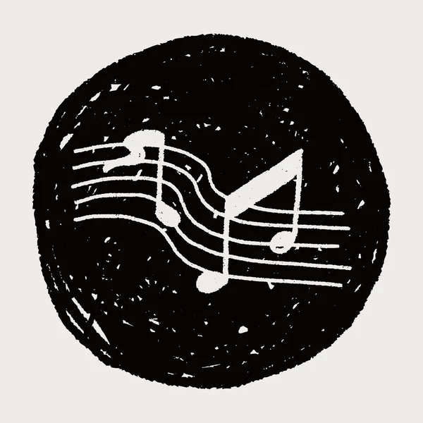 Doodle música — Archivo Imágenes Vectoriales