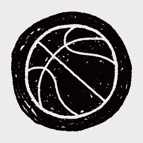 Doodle basketbal — Stockový vektor
