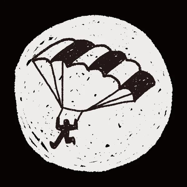 Paracaídas Doodle — Archivo Imágenes Vectoriales