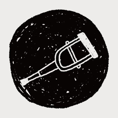 koltuk değneği doodle