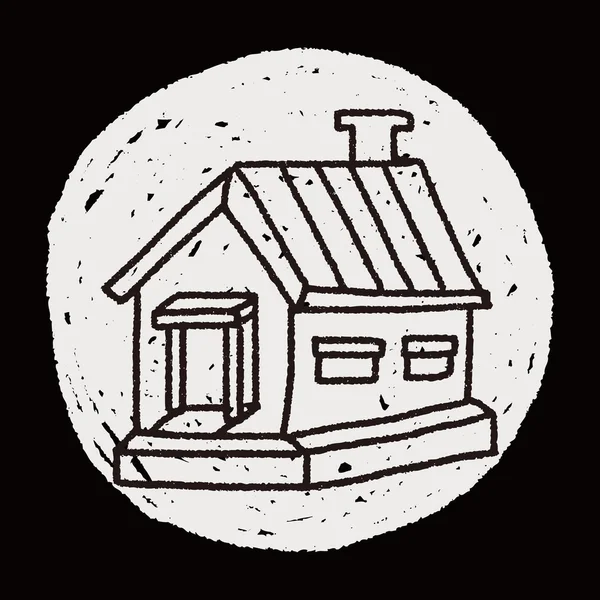 Doodle σπίτι — Διανυσματικό Αρχείο