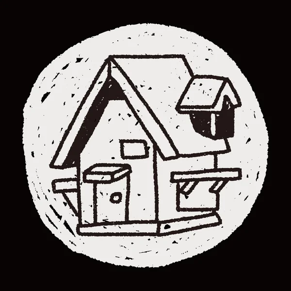 Doodle dům — Stockový vektor