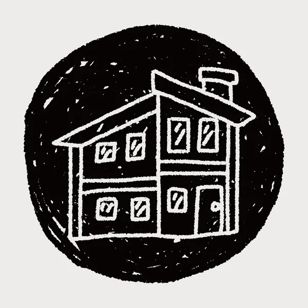 涂鸦的房子 — 图库矢量图片