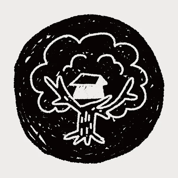Doodle Treehouse — Διανυσματικό Αρχείο