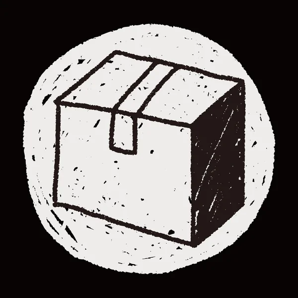 Doodle box — Stockový vektor