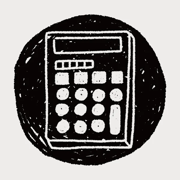 Doodle kalkulator — Wektor stockowy