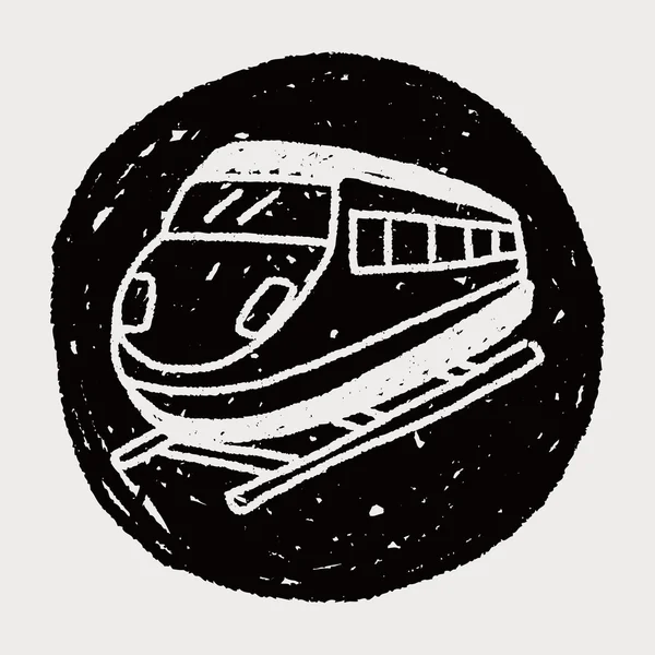 Doodle Train — Stock Vector