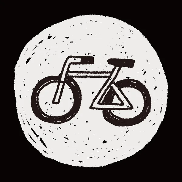Doodle-Fahrrad — Stockvektor