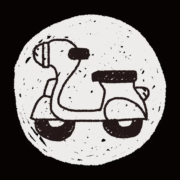 Doodle мотоцикл — стоковий вектор
