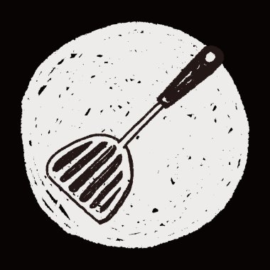 Mutfak kaşık doodle