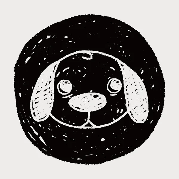 犬を落書き — ストックベクタ