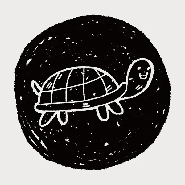 Doodle Tortoise — Stock Vector