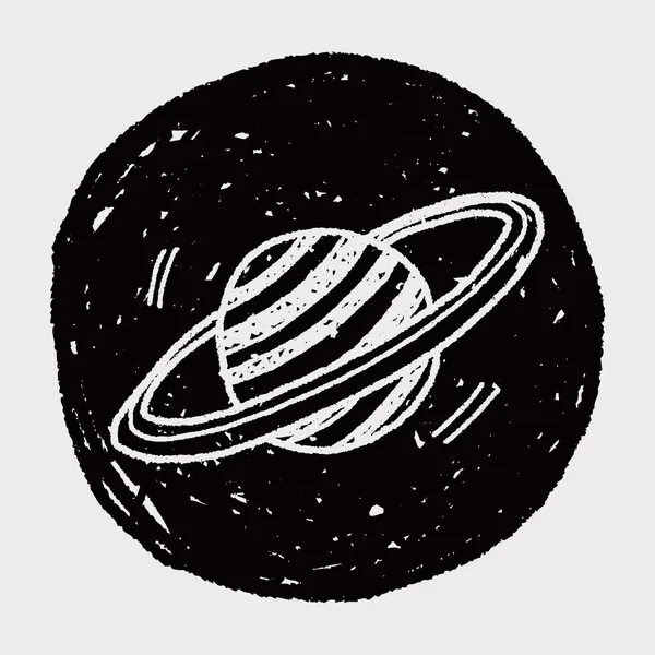 Doodle planet — Stock vektor