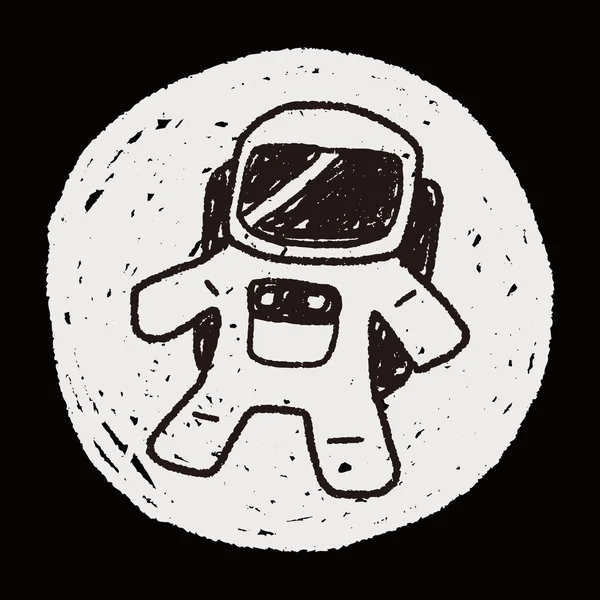 Doodle astronaute — Wektor stockowy
