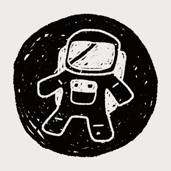 Doodle-Astronaut — Stockvektor