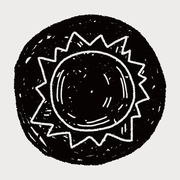 Doodle-Sonne — Stockvektor