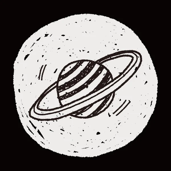 Doodle-Planet — Stockvektor