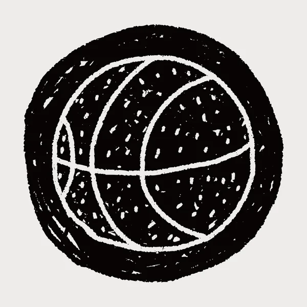 Doodle basketbal — Stockvector