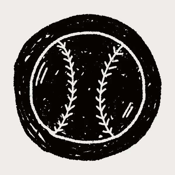 Doodle-Baseball — Stockvektor