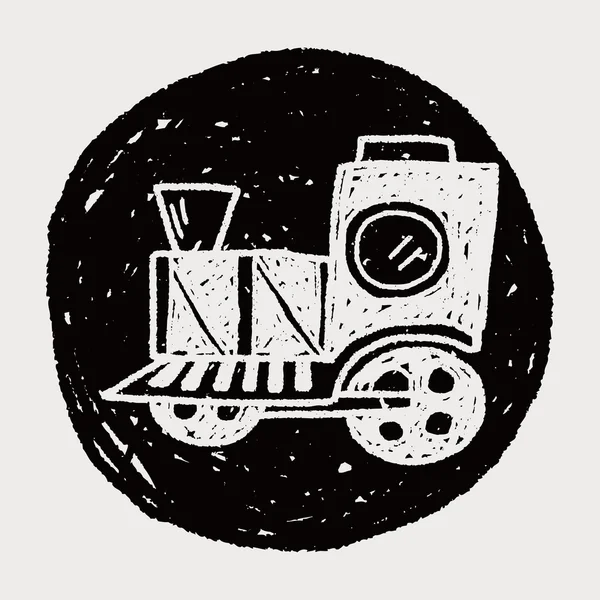 Tren Doodle — Archivo Imágenes Vectoriales