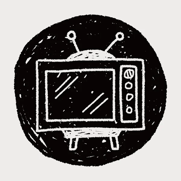 Doodle tv — Stock Vector