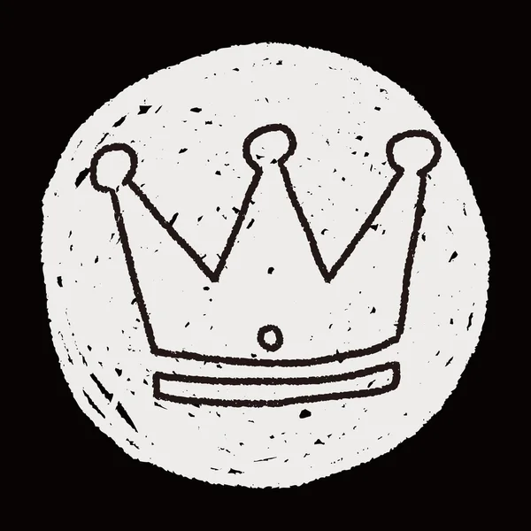 Doodle Imperial crown — Stockvector