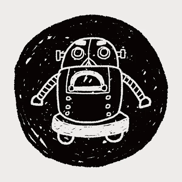 Doodle Robot – Stock-vektor