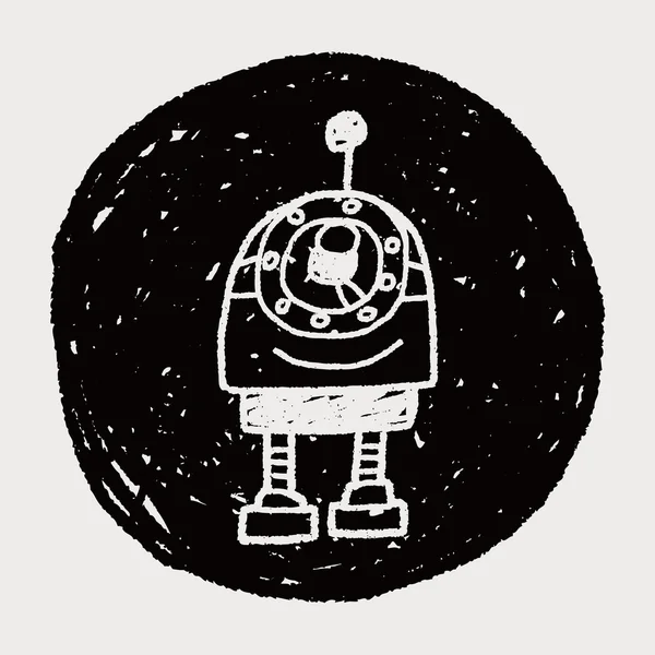 Doodle Robot – Stock-vektor