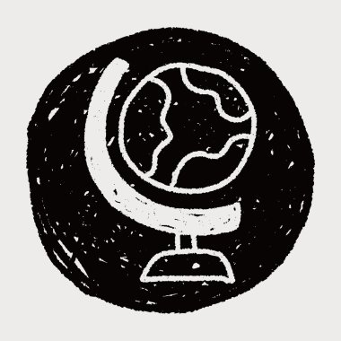 Küre doodle çizim