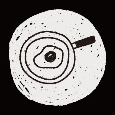 omlet tava doodle çizim