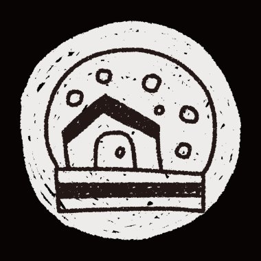 kristal top doodle çizim